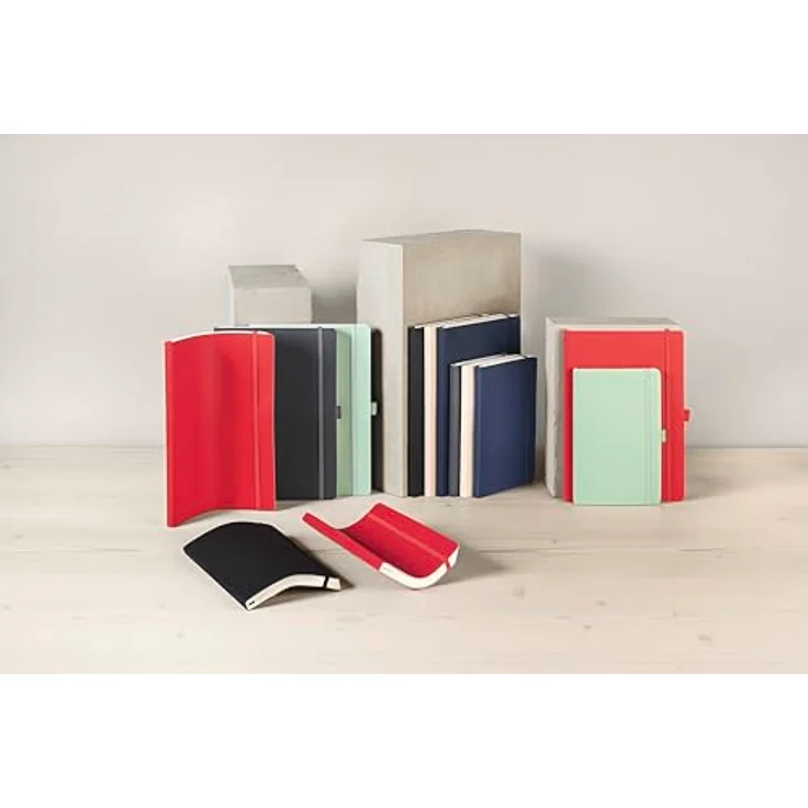 Sigel Conceptum Notizbuch A4, 194 Seiten, Softcover kariert, 80g, dunkelgrau, mit Stiftschlaufe und Gummibandverschluss – Bild 11