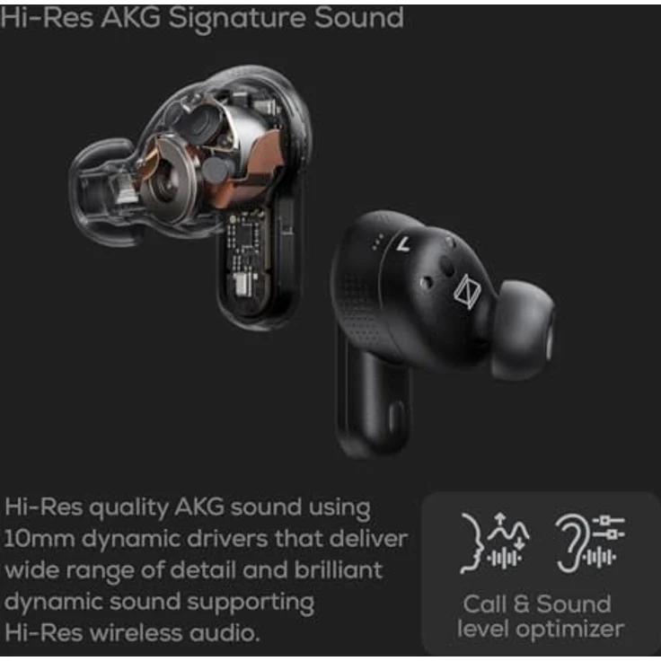AKG N5 Hybrid Kabellose Noise-Cancelling In-Ear-Kopfhörer weiß – Bild 3