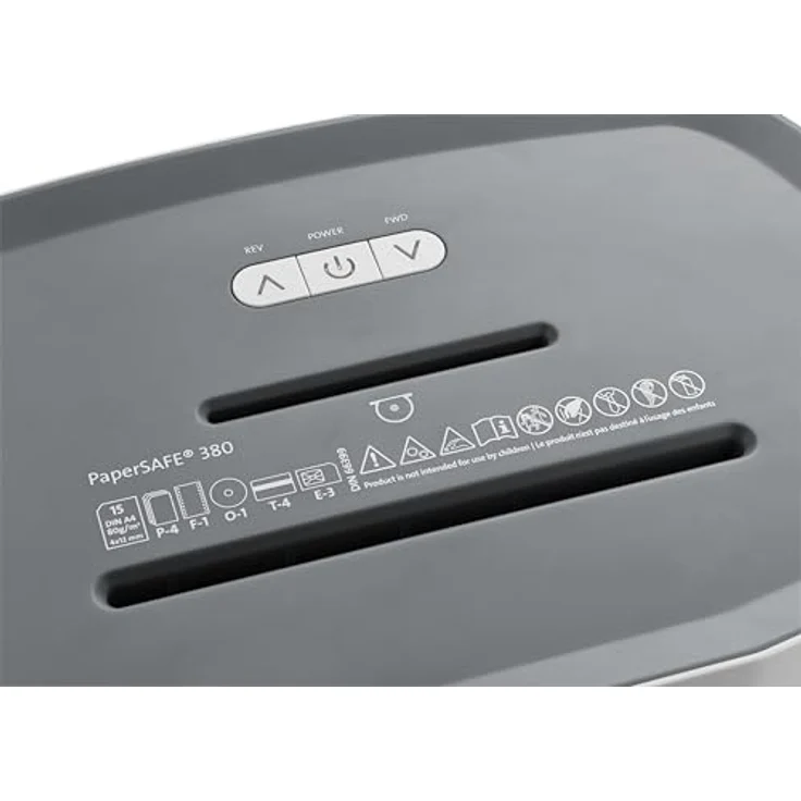 Dahle Schreibtisch-Aktenvernichter Papersafe 380 4x12 mm 15 Blatt – Bild 5