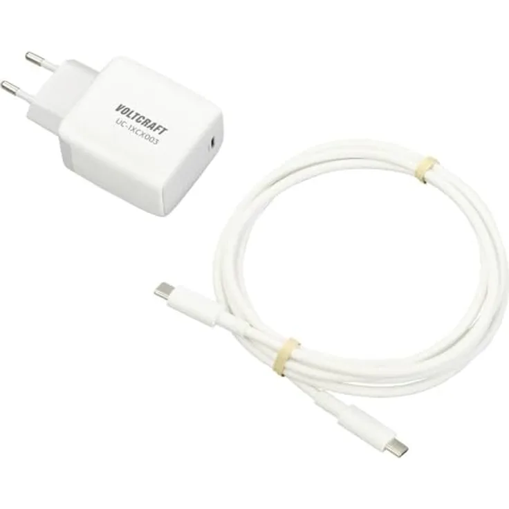 Voltcraft UC-1XCX003, 45 W USB-C GaN Ladegerät mit Power Delivery, max. 2.25 A, für Innenbereich