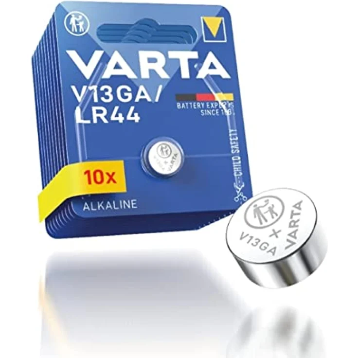 VARTA V13GA-LR44 Alkaline Knopfzellen Batterie in Original Blisterverpackung, 10er Pack – Bild 2