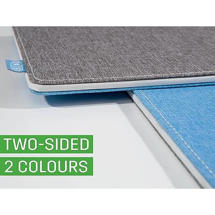 Sigel SA203 Mauspad, recyceltes PET + PP, hellblau/dunkelgrau, beidseitig verwendbar, 25 x 20 cm – Bild 5