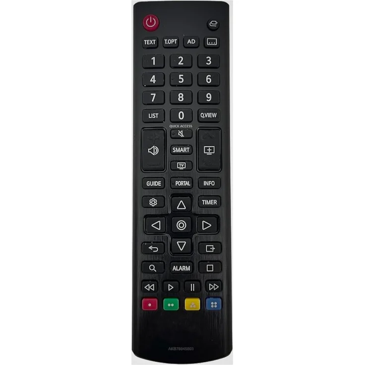 azurano Ersatz für LG AKB76045803, Universal-Smart-TV-Fernbedienung für zahlreiche Modelle, schwarz