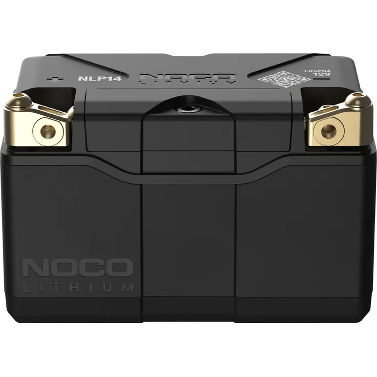 Noco NLP14 Powersport Batterie 12V 500A, Lithium-Batterie mit 4Ah, fortschrittlichem Batteriemanagementsystem und über 50.000 Starts