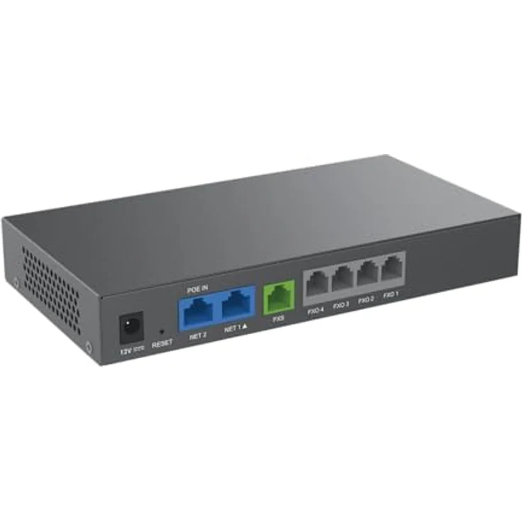 Grandstream FXO 4 FXS 1 GIGE PoE NAT Router, Hochleistungsgerät mit 3-Wege-Sprachkonferenzen – Bild 4