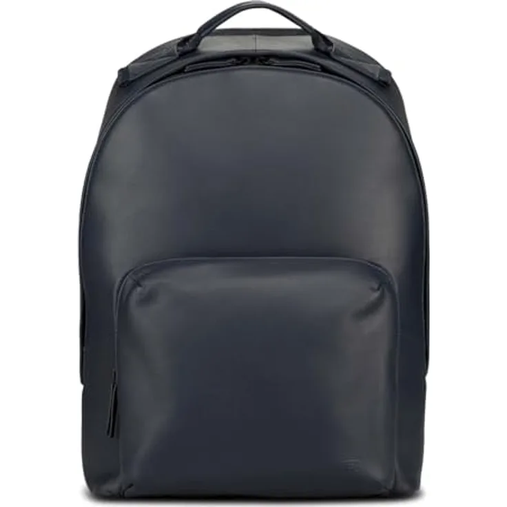 Jost Tromsoe Laptoprucksack, Rucksack mit gepolstertem Laptopfach, dunkelblau, optimal organisiert mit hochwertigem Rindsleder