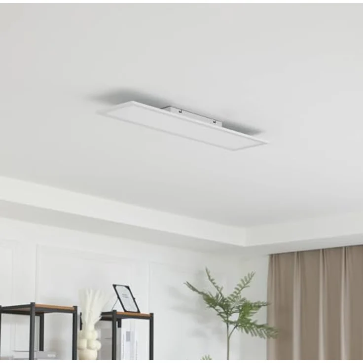 Lindby LED Deckenleuchte Enhife in Weiß (1 flammig) - Moderne Lampe für Arbeitszimmerleuchte – Bild 3