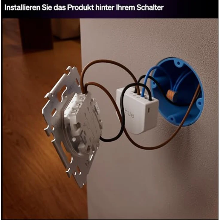 Philips 11187600 Wandschaltermodul DIMM, 1-Kanal Smart Schalter für zwei Leuchten, weiß – Bild 6