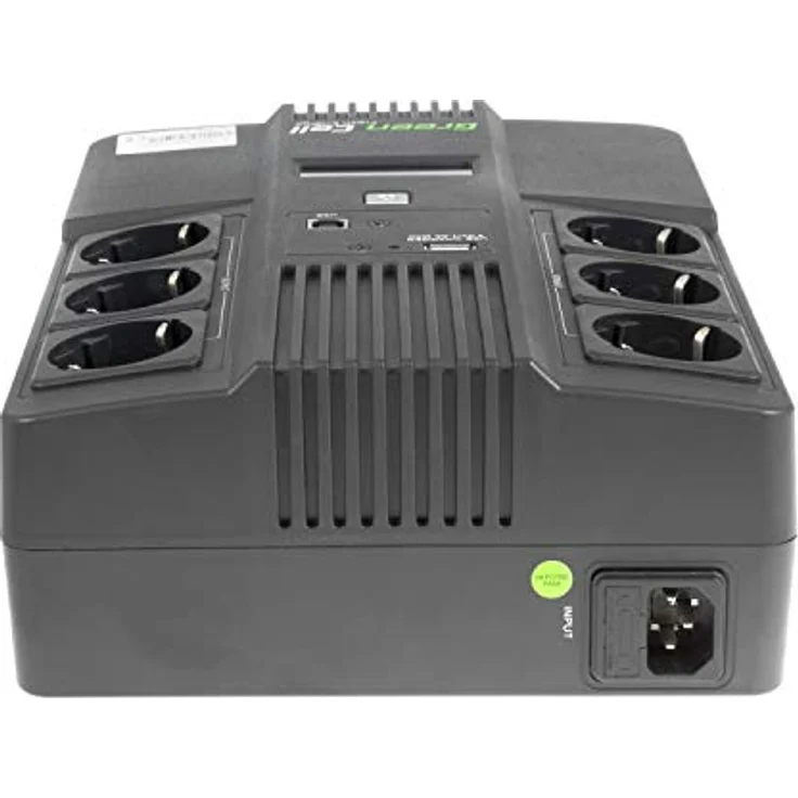 GREEN LL UPS-USV AiO (800VA-480W, 6x Schuko, AVR, LCD) – Bild 3