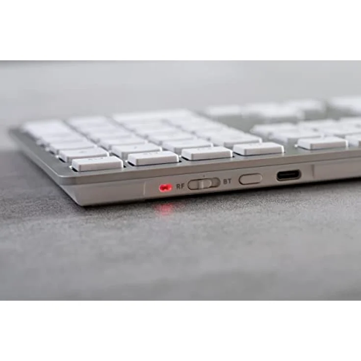 Cherry KW 9100 SLIM FOR MAC - Verkabelt & Kabellos - USB + Bluetooth - QWERTY - Silber – Bild 8