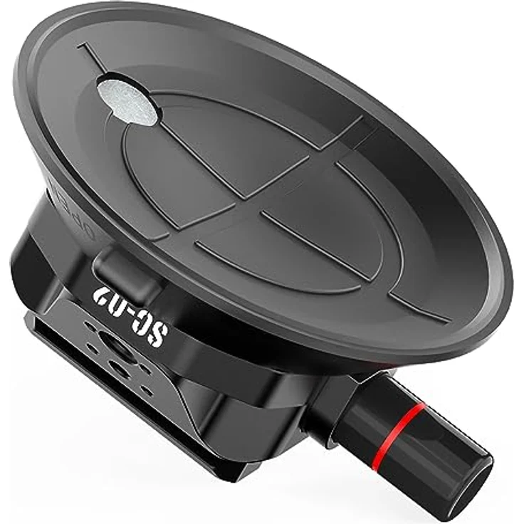 ULANZI SC-02 Starke Saugnapfhalterung (4,5") 3090, Industriegradierte Air Pump Vacuum Suction Cup, schwarz – Bild 4