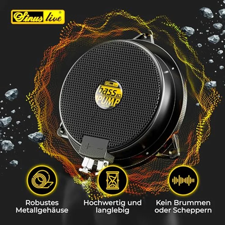 SinusLive Sinus Live bassPump 8 Ohm, Körperschallerzeuger Subwoofer für spürbaren Bass im Auto und Heimkino – Bild 7