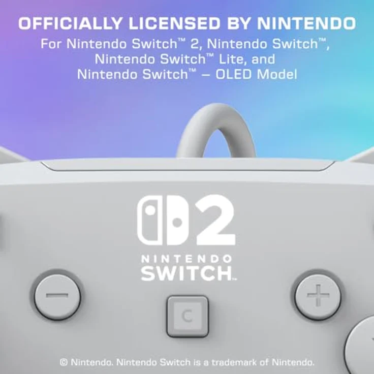 Turtle Beach Afterglow Wave Grau Kabelgebundener RGB-Gaming-Controller für Nintendo Switch 2, mit anpassbaren RGB-Zonen, 3,5-mm-Headset-Anschluss und programmierbaren Tasten – Bild 2