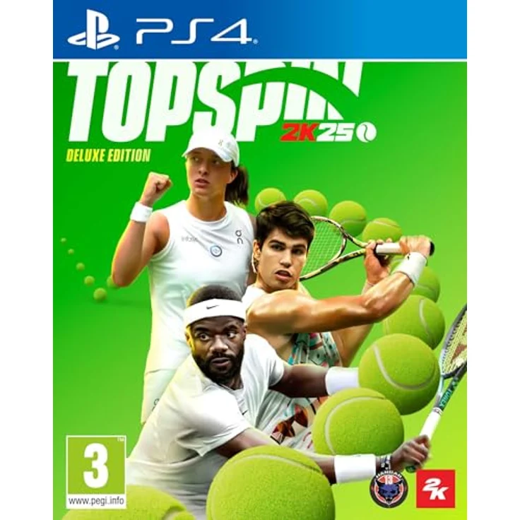 2K Games TopSpin 2K25 Deluxe Edition PS4 Playstation 4 Spiel, Immersives Tennis-Gameplay auf ikonischen Plätzen, ultimatives Tenniserlebnis – Bild 1