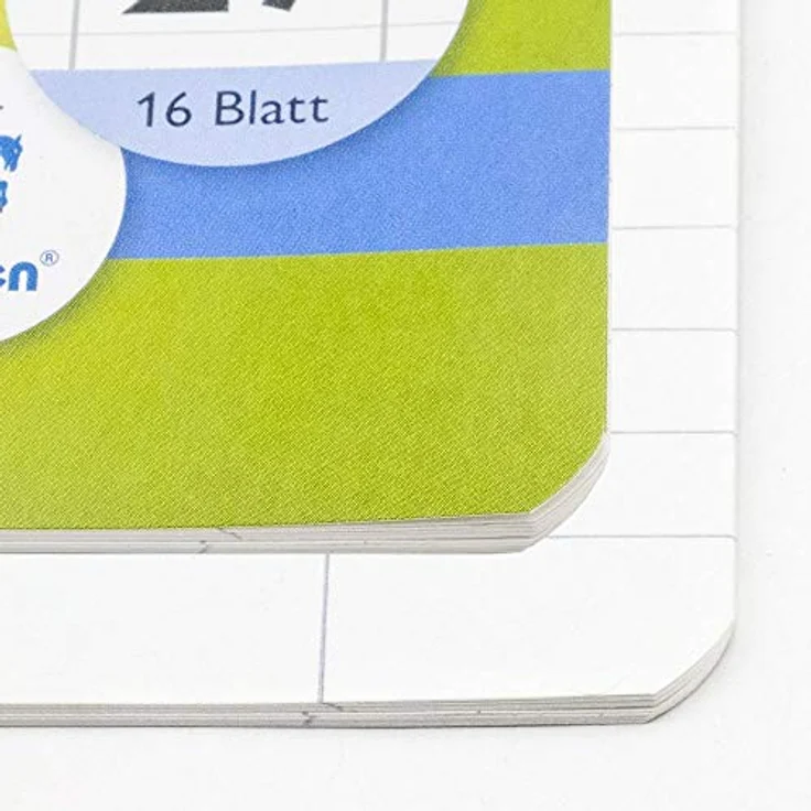 Staufen Collegeblock Green A5, 70 g/qm, kariert 5mm, 100 Blätter, 100% Recycling Paper, weiß – Bild 3