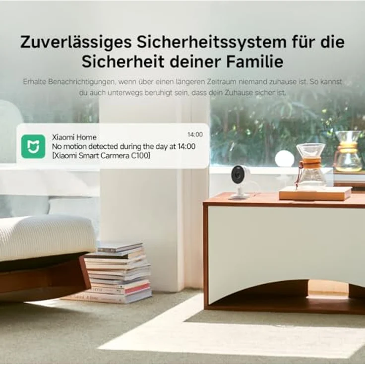 Xiaomi Smart-Kamera C100 2K EU BHR07OGL, Netzwerkkamera mit 3-Megapixel Auflösung, WLAN, Nachtsicht und Zwei-Wege-Audio, Weiss – Bild 10