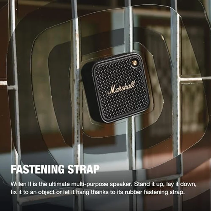 Marshall Willen II Bluetooth-Lautsprecher, kabellos, über 17+ Stunden Spielzeit, wasserdicht nach IP67 – Schwarz und Messing – Bild 5