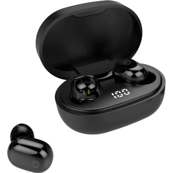 Akai Professional BTE-J15, Kabellose In Ear Kopfhörer mit 160 Stunden Akkulaufzeit, Schwarz – Bild 1
