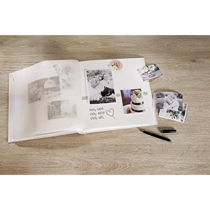 Walther Design Fotoalbum Chamois 26 x 25 cm Spiralalbum mit Cover-Ausstanzung, Fun SA-108-W – Bild 5