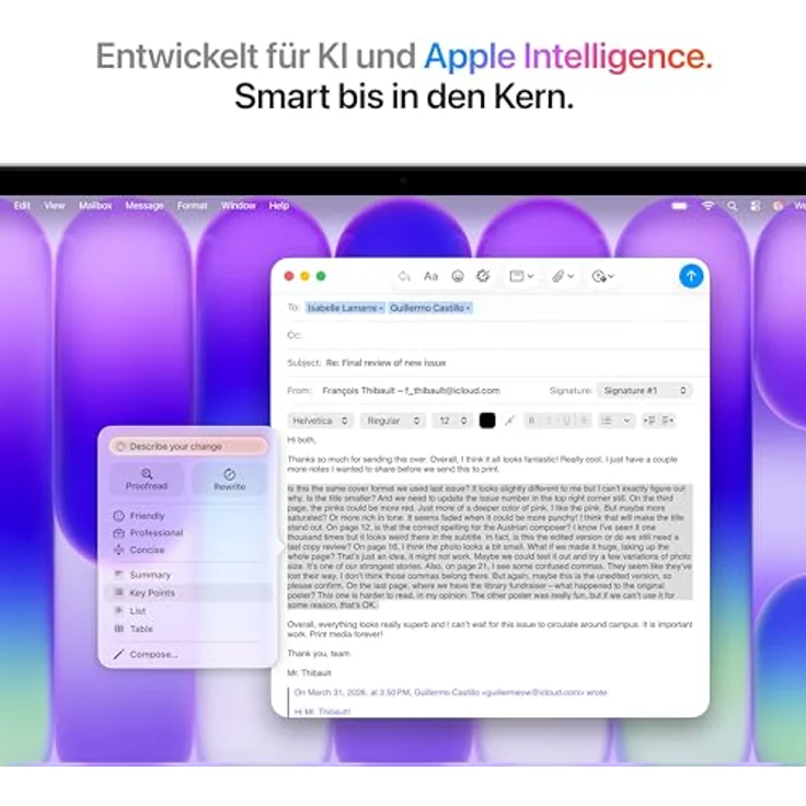 Macbook Neo 13 A18 6-Core CPU  5-Core GPU - 8 GB - 512 GB SSD - Touch ID - Silber - 2026 – Bild 4