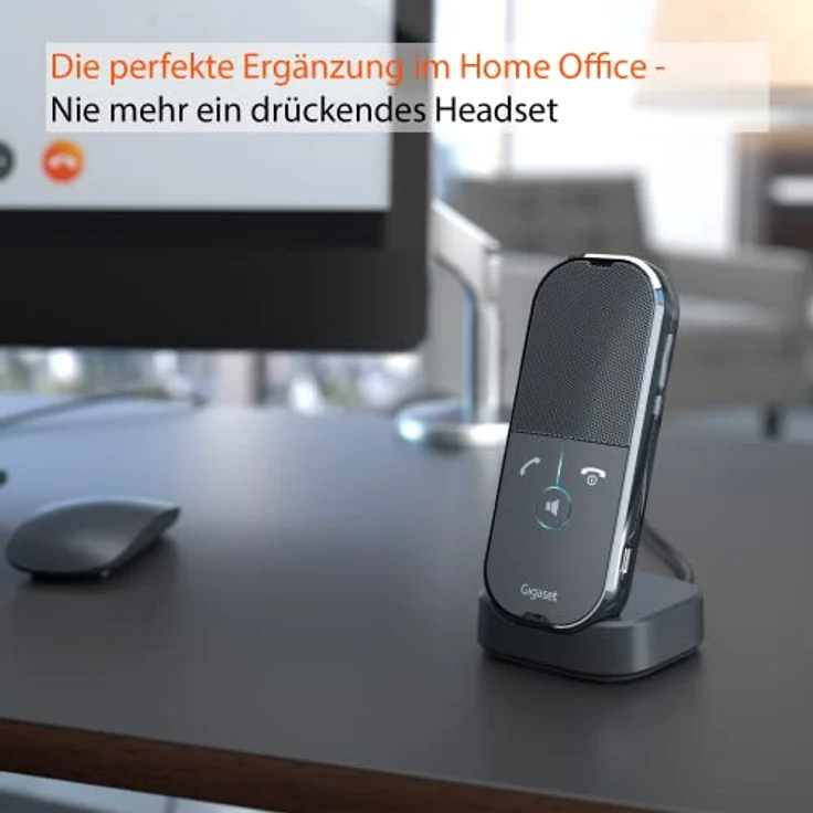 Gigaset ION UC-Mobilteil für den flexiblen Einsatz im Büro, Home Office und auf Geschäftsreisen, grau – Bild 2