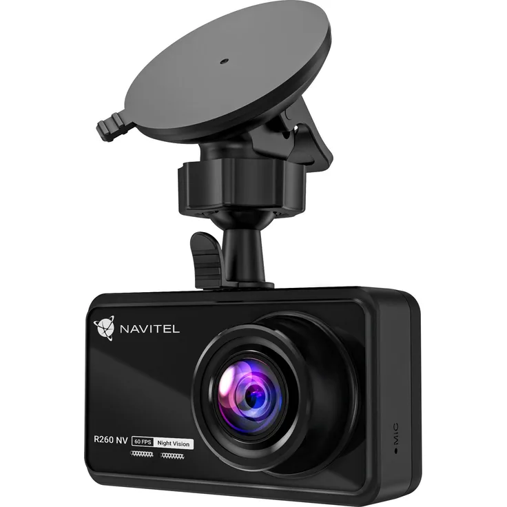 Navitel R260 NV, Full HD Dashcam mit 140° Blickwinkel, Nachtsicht und Loop-Aufnahme, inkl. Karten, schwarz