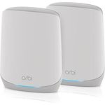 NETGEAR Orbi WiFi 6 Mesh WLAN System (RBK762S) | WiFi 6 Router mit 1 Satelliten-Repeater | Abdeckung von bis zu 350 m², 75 Geräte | AX5400 bis zu 5,4 GBit/s