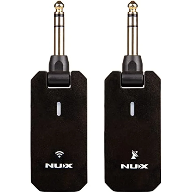 NU-X C-5RC Wiederaufladbares kabelloses Gitarren-Bug-Set | Trägerfrequenz 5,8 GHz, NUX, Lizenzfreier Betrieb weltweit, 5,8-GHz-Band unbeeinflusst, Bis zu 10 Sets simultan nutzbar, Automatische Kopplung, Wiederaufladbar mit Powercase, schwarz – Bild 4
