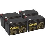 Akku kompatibel Roller E-Scooter 1000 XL 4X 12V 14Ah AGM Blei Accu wie 15Ah