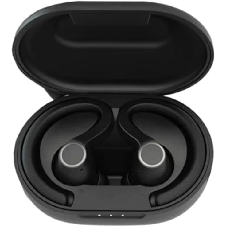 SonidoLab Sensory Sport True Wireless Earbuds, kabellose In-Ear Kopfhörer mit IP66-Schweißresistenz in Schwarz – Bild 2
