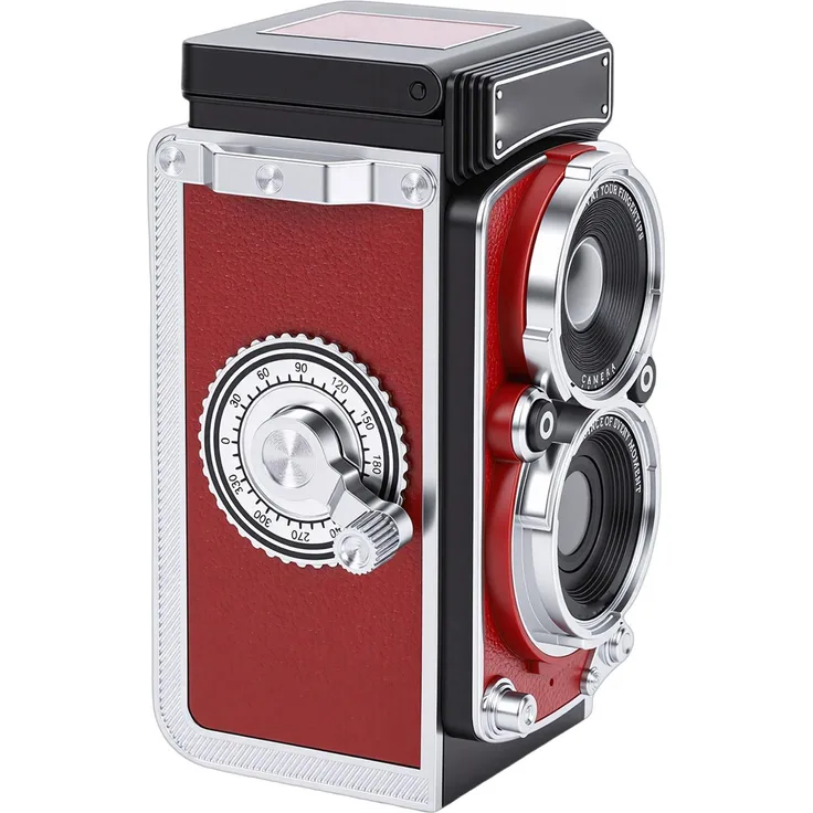 KKmoon Kleine Retro-Digitalkamera, 12 MP, 1080p HD, Autofokus, tragbare Vintage-Kamera mit zwei Objektiven und 64 GB Speicher