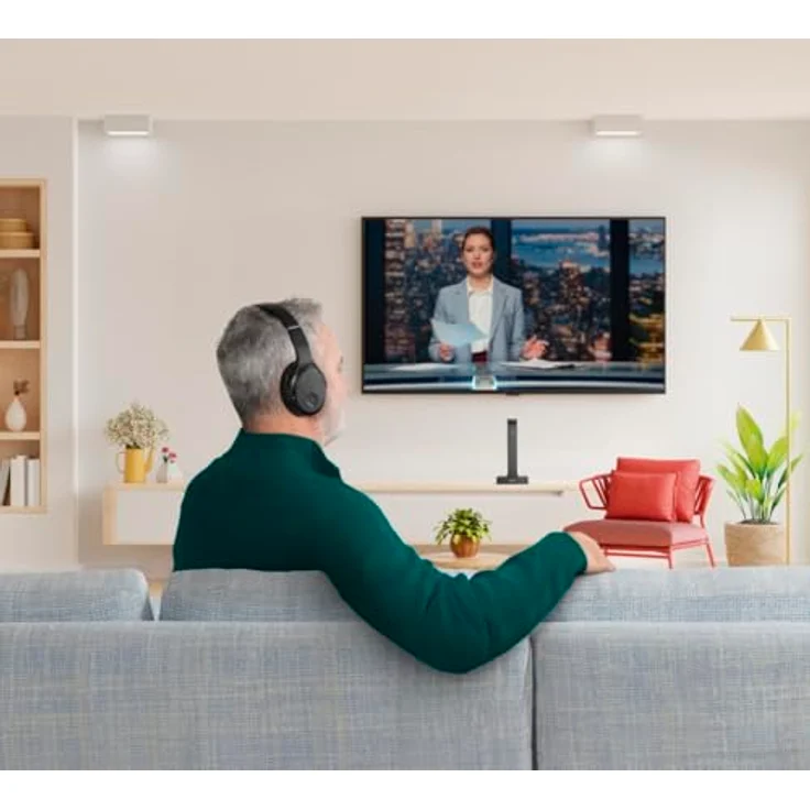 Hama TV Kopfhörer Over-Ear mit 2,4 GHz Funkstation und Bluetooth, Lautstärkeregler, geschlossene Bauweise – Bild 9