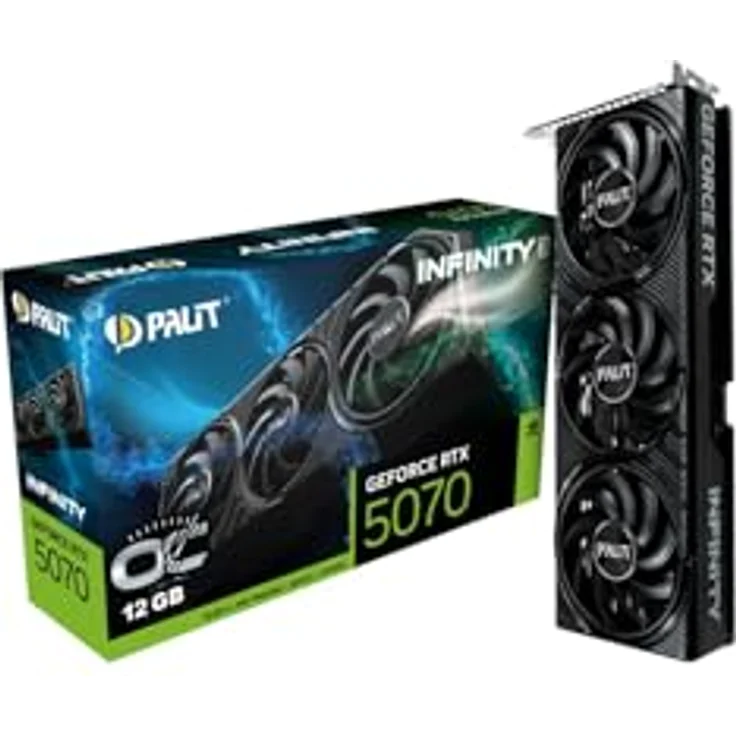 Palit GeForce® RTX 5070 12GB Infinity 3 OC Grafikkarte, SFF-Ready Enthusiast GPU mit TurboFan 4.0 Kühlung – Bild 1