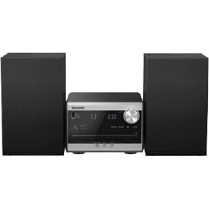 Panasonic SC-PM272EG-S Micro-HiFi Anlage, Silber, Bluetooth, USB, CD, DAB+, LCD-Display