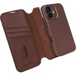 Decoded 2-in-1 Lederhülle für iPhone 17, Abnehmbare Wallet aus Premium ECCO Leder, MagSafe kompatibel, Fallschutz, Kratzfest, Braun