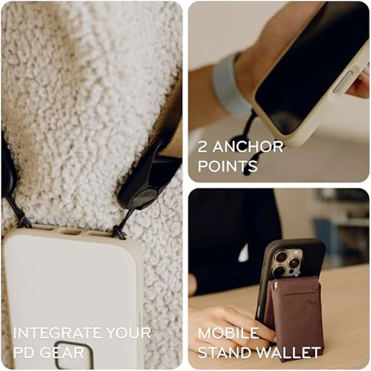 Peak Design Mobile Everyday Stoffhülle für iPhone Pro Max, anthrazit, robustes Material und schützendes Design – Bild 5