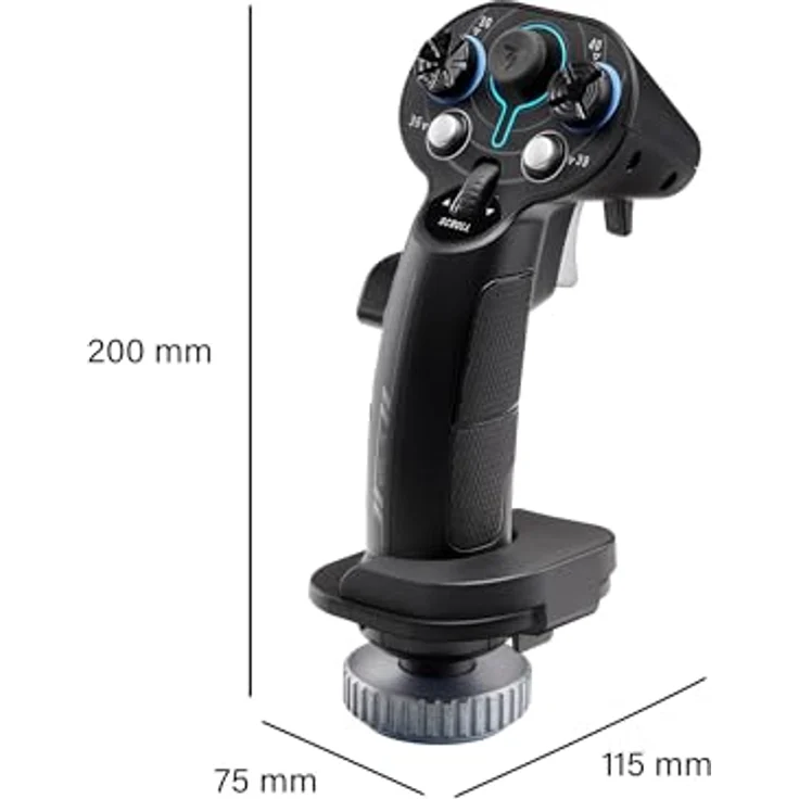 Thrustmaster Sol-R 3 AddOn Grip, Gamepad mit 21 zuweisbaren Aktionstasten und H.E.A.R.T. Präzisionssensoren, ambidextrous, beleuchtet – Bild 8