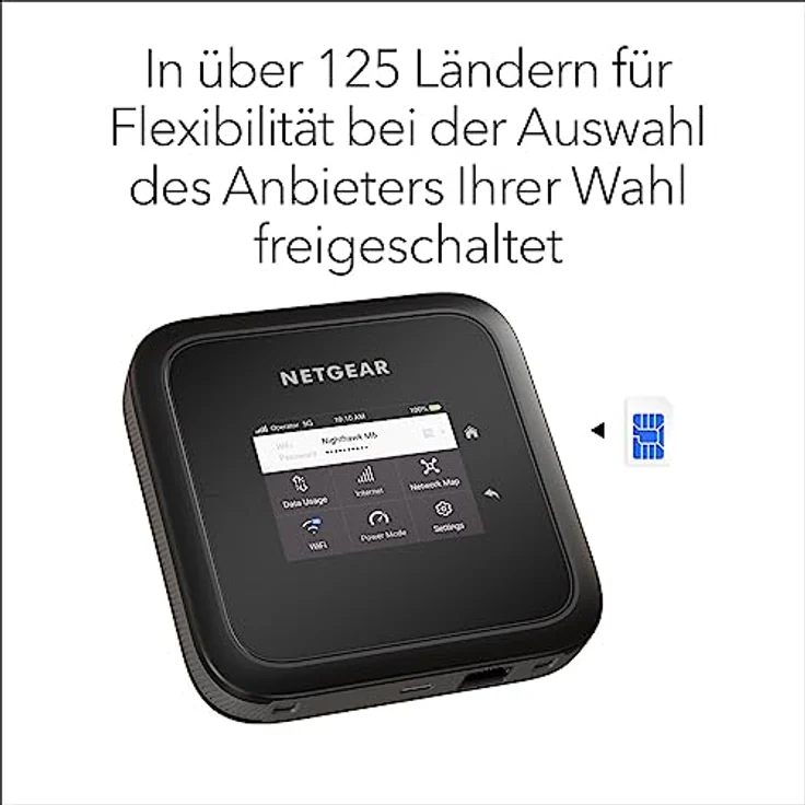 NETGEAR Nighthawk M6 (MR6150) | 5G Router Sim-Karte WiFi 6 | Mobile LTE Router 5G | 5G Modem | Mobiler 5G Hotspot| Ultraschneller, bis zu 2.5 GBit/s, Verbindung von bis zu 32 Geräten – Bild 5