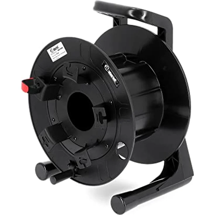 Adam Hall Cables 70226 Robuste, Leichte Kabeltrommel in Professioneller Ausführung, Schwarz – Bild 4