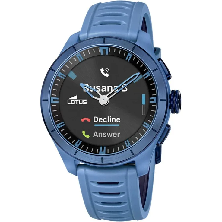 Lotus Smartwatch Connected Blue, elegante Smartwatch mit hochwertigen Funktionen und stilvollem Design in Blau