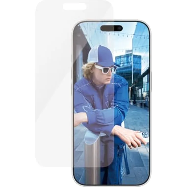 Panzer Glass PanzerGlass Klassische Passform Displayschutzfolie für Apple iPhone 16 Pro 6,3 Zoll 2024, gehärtetes Glas, Anti-Fingerabdruck, einfache Installation,