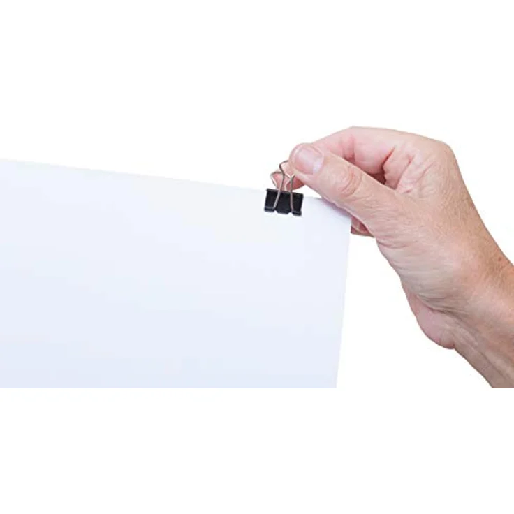 MAUL original mauly Klemmer (12 Stück) 19 mm | zum Klemmen von bis zu 70 Blatt Papier | vielseitig einsetzbar | Schwarz – Bild 3