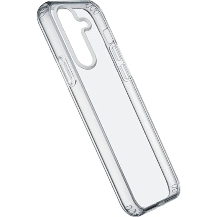CELLULAR LINE Clear Strong, Backcover für Samsung Galaxy S24, transparentes Hartschalenetui mit gummierten Rändern und Militärzertifizierung – Bild 1