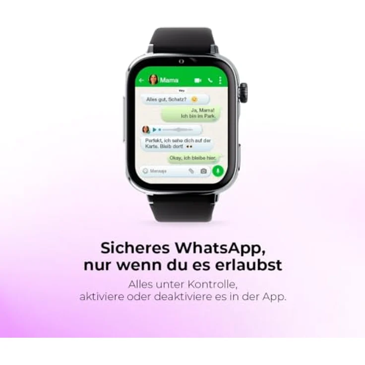SaveFamily SaveWatch Plus 2, Kindersmartwatch mit GPS, Kamera, SOS Knopf und Nano SIM – Bild 6