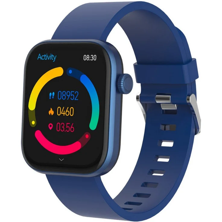 Denver SWC-185 Smartwatch, AMOLED-Touch-Display, Herzfrequenzmessung, Blutdrucküberwachung, Blutsauerstoffsensor