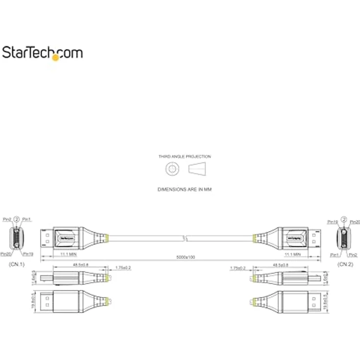 StarTech.com DisplayPort 1.4 Cable M-M 5m – Bild 8