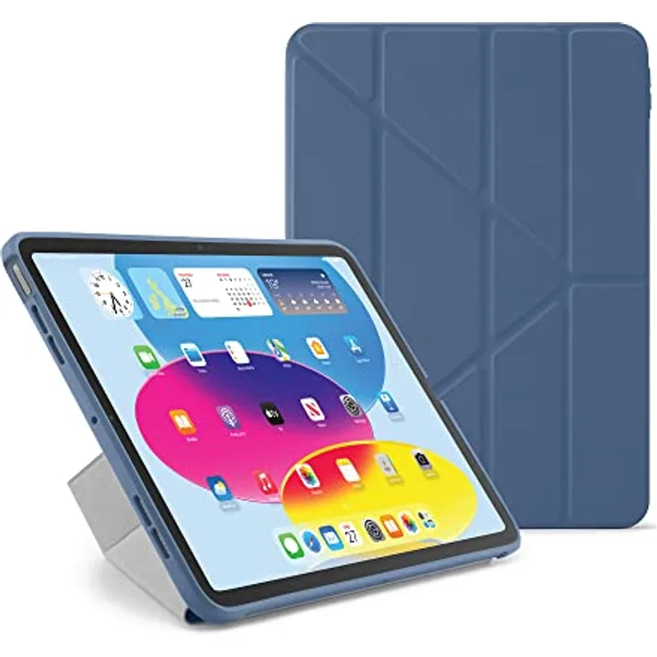 Pipetto Origami Case, Schutzhülle für iPad 2022, blau