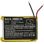 vhbw Akku kompatibel mit Garmin Venu 2 Smartwatch Uhr Fitnessarmband (210mAh, 3,85V, Li-Polymer)