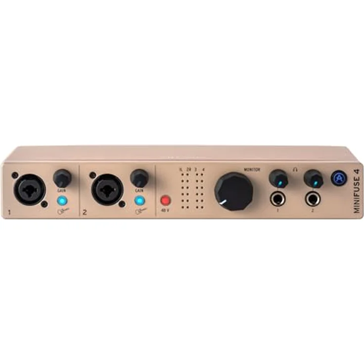 Arturia MiniFuse 4, USB-C Audio Interface mit hochwertigem Klang in Champagnerfarbe – Bild 1