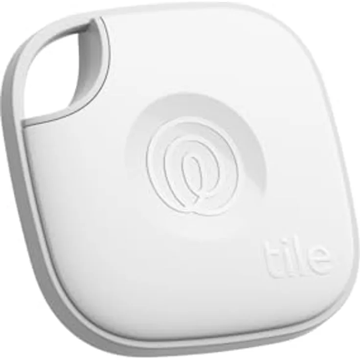 Tile Mate (2024) – Bluetooth-Tracker, Schlüssel- und Gegenstandsfinder, iOS- & Android-kompatibel, 1er-Pack (Weiß)